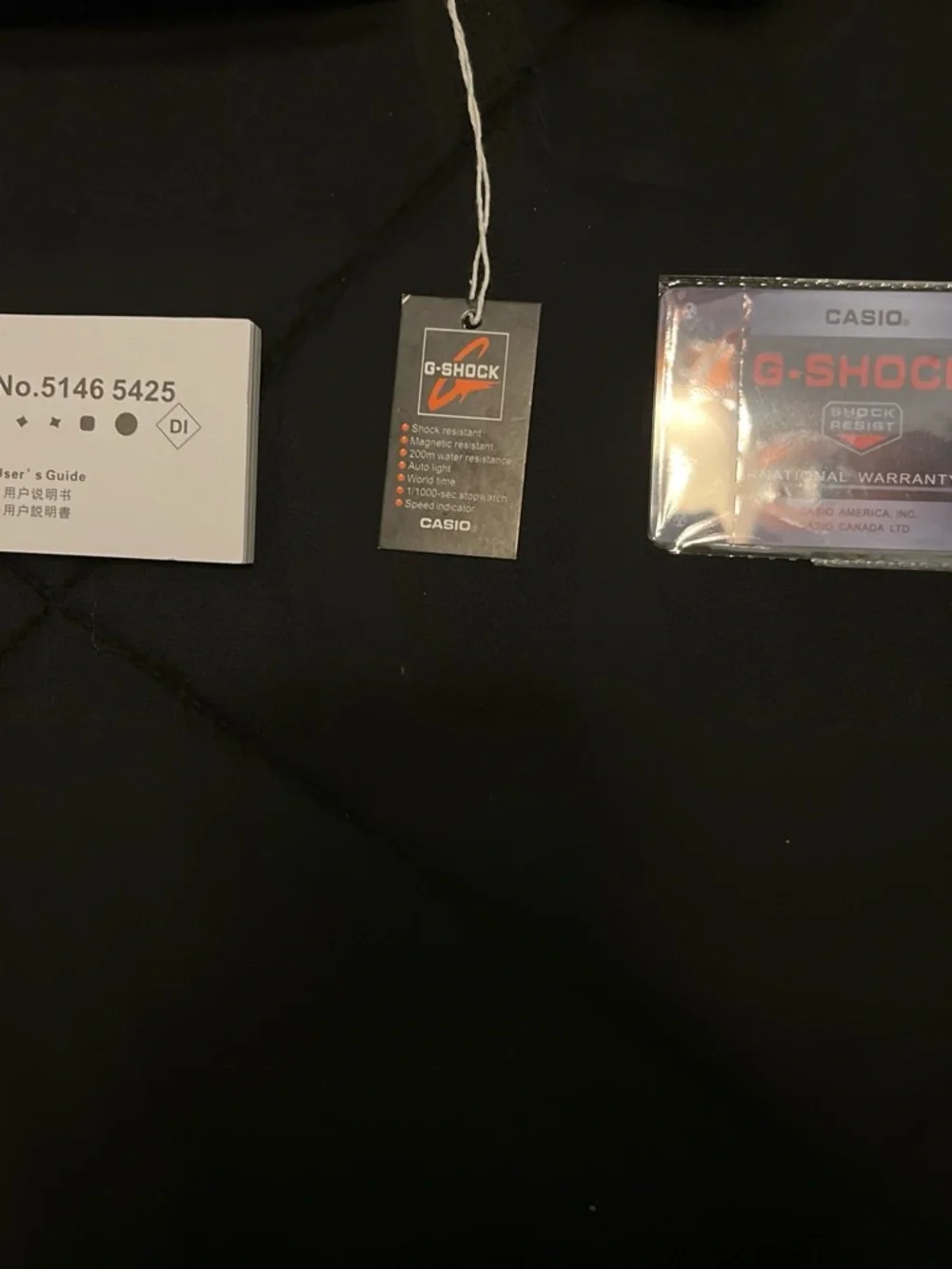 Casio G-SHOCK Black and Red Tag Set